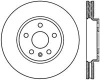 StopTech Sport Cryo Drilled/Slotted Brake Rotor Front Left 127.62106CL