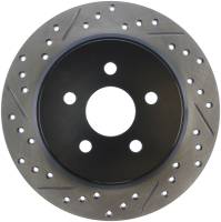 Stoptech - StopTech 03-09 Chrysler PTCruiser Tur / 03-05 Dodge Neon SRT-4 Rear Right Slotted & Drilled Rotor - 127.63054R - Image 1