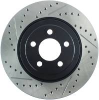 Stoptech - StopTech 05-09 Chrysler 300 (5.7L V8 exc SRT-8) Front Right Slotted & Drilled Rotor - 127.63061R - Image 1