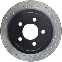 StopTech Sport Drilled/Slotted Brake Rotor; Rear Left