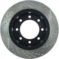 Stoptech - StopTech 00-05 Ford Excursion 4WD / 99-04 F250/F350 Pickup Front Slotted & Drilled Right Rotor - 127.65086R - Image 2