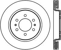 StopTech 10-16 Ford F-150 Slotted & Drilled Front Right Sport Brake Cryo Rotor - 127.65119CR