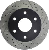 Stoptech - StopTech 99-06 GMC Sierra (2dr) Front Left Slotted & Drilled Rotor - 127.66040L - Image 1