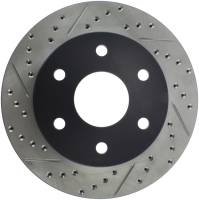 Stoptech - StopTech 99-06 GMC Sierra (2dr) Front Right Slotted & Drilled Rotor - 127.66040R - Image 1