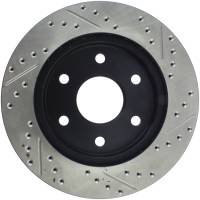 Stoptech - StopTech 99-06 GMC Sierra (2dr) Front Right Slotted & Drilled Rotor - 127.66040R - Image 2