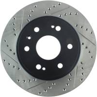StopTech 05-10 GMC Sierra 1500 (w Rear Drum) / 07-09 GMC Yukon Front Right Slotted & Drilled Rotor - 127.66057R