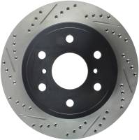 Stoptech - StopTech 05-10 GMC Sierra (w/ Rear Drum) / 07-09 GMC Yukon Rear Right Slotted & Drilled Rotor - 127.66065R - Image 1