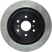 Stoptech - StopTech 05-10 GMC Sierra (w/ Rear Drum) / 07-09 GMC Yukon Rear Right Slotted & Drilled Rotor - 127.66065R - Image 2