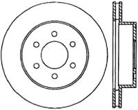 StopTech Sport Cryo Drilled/Slotted Brake Rotor Front Right 127.67038CR
