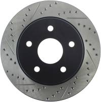 Stoptech - StopTech 04-06 Dodge Durango / 02-10 Ram 1500 (exc Mega Cab) Front Right Slotted & Drilled Rotor - 127.67053R - Image 1