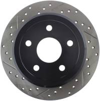 Stoptech - StopTech Power Slot 07-13 Jeep Wrangler Rear Right Drilled & Slotted Rotor - 127.67067R - Image 1