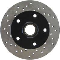 StopTech Sport Cross Drilled Brake Rotor; Rear Right