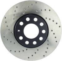 StopTech Sport Cross Drilled Brake Rotor; Front Right
