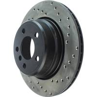 Stoptech - StopTech Sport Cryo Cross Drilled Brake Rotor; Rear Left - Image 2