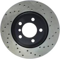 StopTech Sport Cross Drilled Brake Rotor; Rear Left