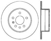 StopTech Sport Cross Drilled Brake Rotor Rear Left 128.38011L