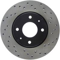 Stoptech - StopTech Sport Cross Drilled Brake Rotor Front Left 128.39027L - Image 1