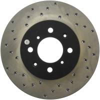 StopTech 90-01 Integra (EXC Type R) / 90-05 Honda Civic Cross Drilled Right Front Rotor - 128.40021R