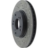 Stoptech - StopTech 06-18 Honda Civic Cryo Drilled Sport Left Front Rotor - 128.40036CL - Image 4