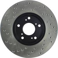 Stoptech - StopTech 06-18 Honda Civic Cryo Drilled Sport Left Front Rotor - 128.40036CL - Image 5