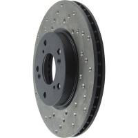 Stoptech - StopTech 06-18 Honda Civic Cryo Drilled Sport Right Front Rotor - 128.40036CR - Image 5