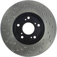 Stoptech - StopTech 06-08 Civic GX / 02-04 CR-V / 98-02 Honda Accord V6 / 03-07 Accord 4 cyl/V6 MT Drilled Lef - 128.40036L - Image 2