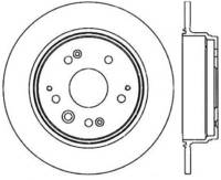 StopTech Sport Cross Drilled Brake Rotor Rear Left 128.40047L