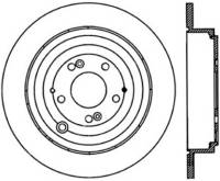 StopTech Sport Cross Drilled Brake Rotor Rear Left 128.40053L