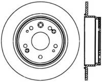 StopTech Sport Cross Drilled Brake Rotor Rear Left 128.40058L