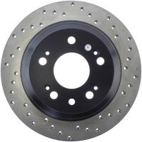 StopTech Sport Cross Drilled Brake Rotor Rear Left 128.40067L