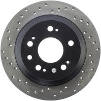 StopTech Sport Cross Drilled Brake Rotor Rear Right 128.40067R