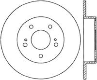 StopTech Sport Cross Drilled Brake Rotor Rear Left 128.42059L