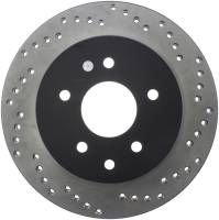 StopTech Sport Cross Drilled Brake Rotor Rear Left 128.42072L