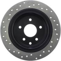Stoptech - StopTech Sport Cross Drilled Brake Rotor Rear Left 128.42073L - Image 2