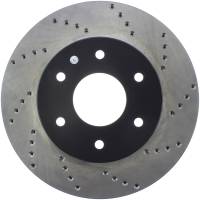 Stoptech - StopTech Sport Cross Drilled Brake Rotor Front Left 128.42084L - Image 1