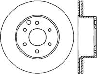 StopTech Sport Cross Drilled Brake Rotor Rear Left 128.42086L