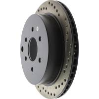 Stoptech - StopTech Sport Cryo Cross Drilled Brake Rotor Rear Left 128.42087CL - Image 3