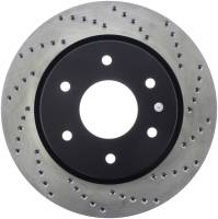 Stoptech - StopTech Sport Cross Drilled Brake Rotor Front Left 128.42090L - Image 1
