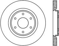 StopTech Sport Cross Drilled Brake Rotor Front Right 128.42094R