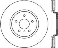 StopTech Nissan 370z / Infiniti G37 SportStop Drilled Front Right Rotor - 128.42100R
