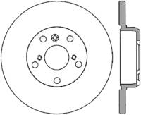 StopTech Sport Cross Drilled Brake Rotor Rear Left 128.44089L