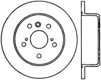 StopTech Sport Cross Drilled Brake Rotor Rear Left 128.44126L