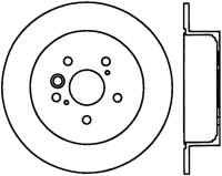 StopTech Sport Cross Drilled Brake Rotor Rear Left 128.44134L