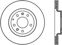 StopTech Sport Cross Drilled Brake Rotor Front Right 128.45075R