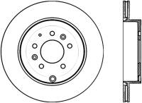 StopTech Sport Cross Drilled Brake Rotor Rear Left 128.45079L
