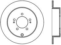StopTech Sport Cross Drilled Brake Rotor Rear Left 128.46074L