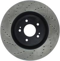 Stoptech - StopTech 08-16 Mitsubishi Lancer Sport Drilled Right Front Rotor - 128.46076R - Image 1