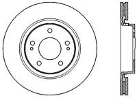 StopTech Sport Cross Drilled Brake Rotor Front Right 128.46078R
