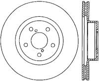 StopTech 05-10 Subaru Legacy / 10 Outback Drilled Right Front Rotor - 128.47024R