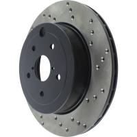 Stoptech - StopTech 08-17 Subaru WRX Cryo Drilled Sport Left Rear Rotor - 128.47030CL - Image 3